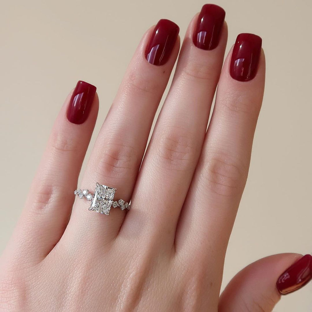 Radiant Cut Labgrown Engagement Ring