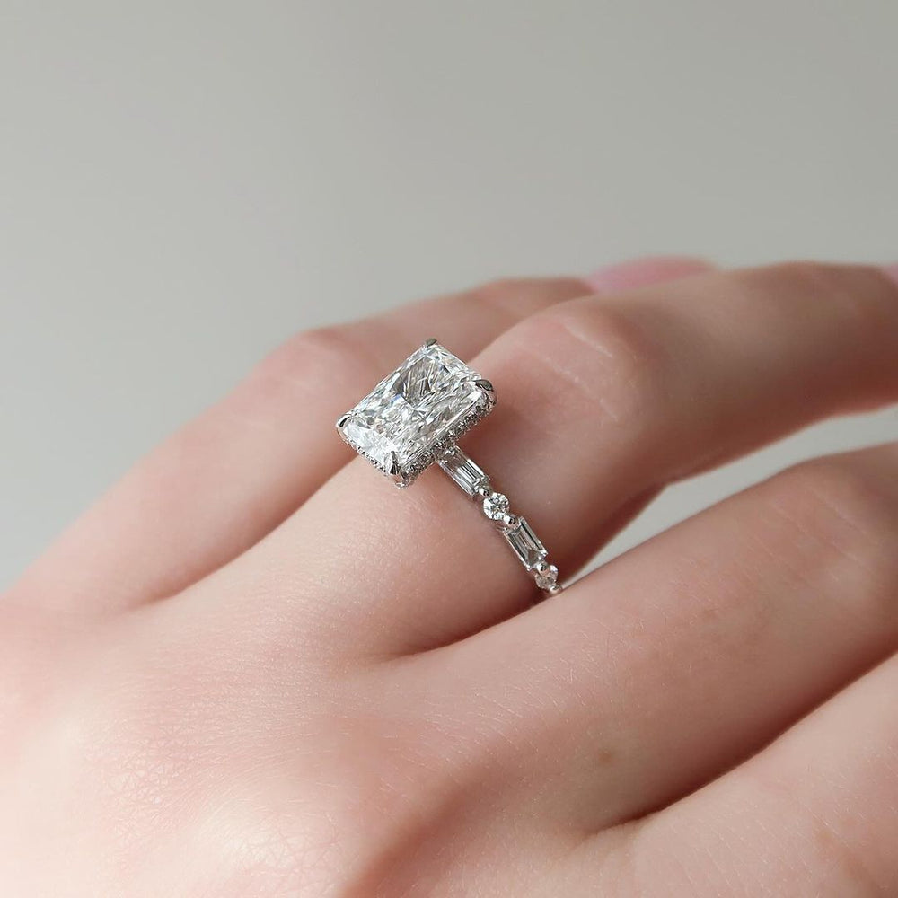 Radiant Cut Labgrown Engagement Ring