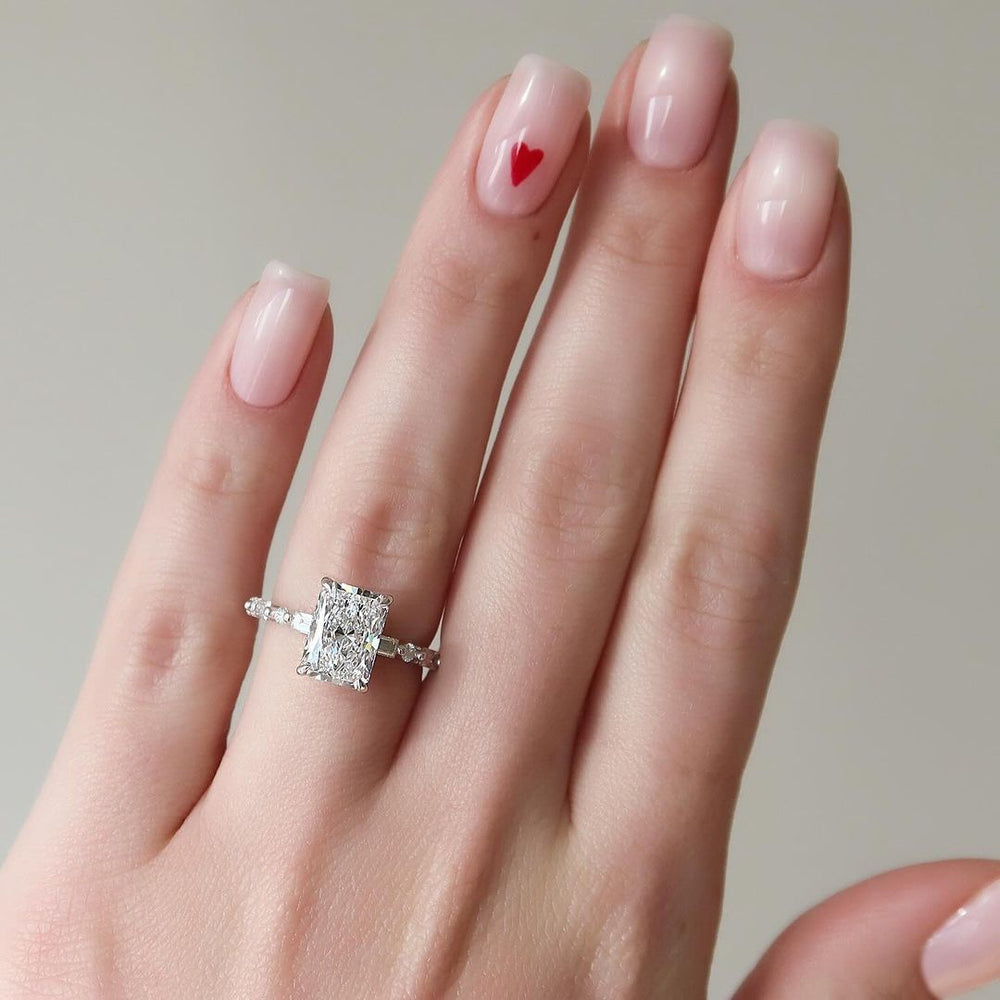 Radiant Cut Labgrown Engagement Ring
