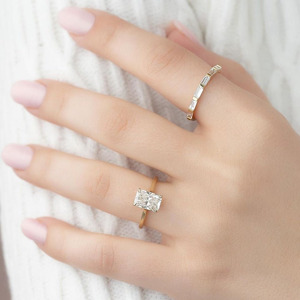 Radiant Cut Labgrown Engagement Ring