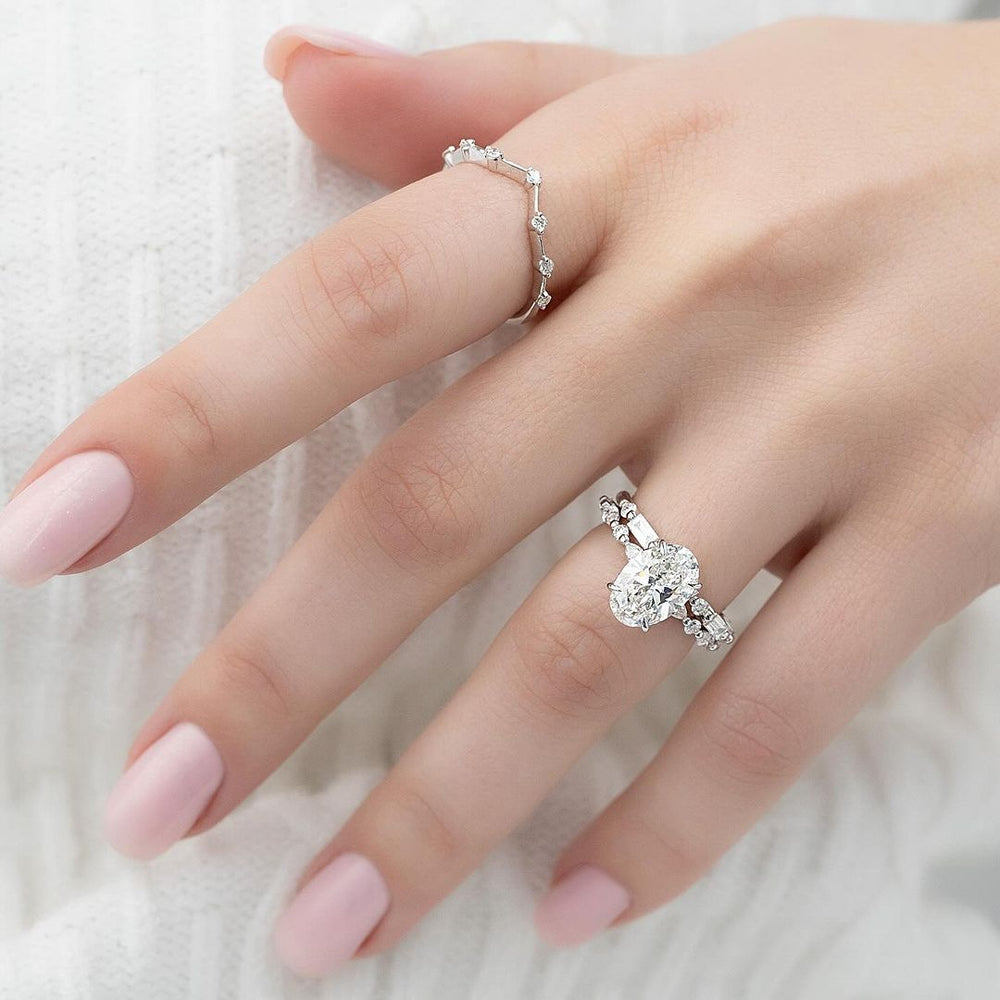 Oval Cut Labgrown Engagement Ring