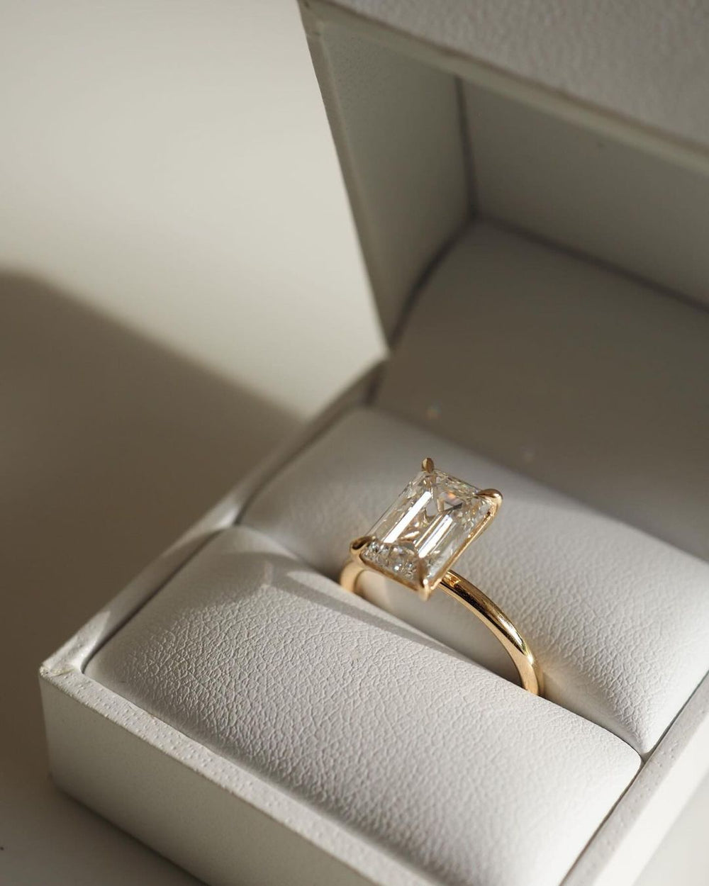 Emerald Cut Labgrown Engagement Ring, Emerald Cut Ring