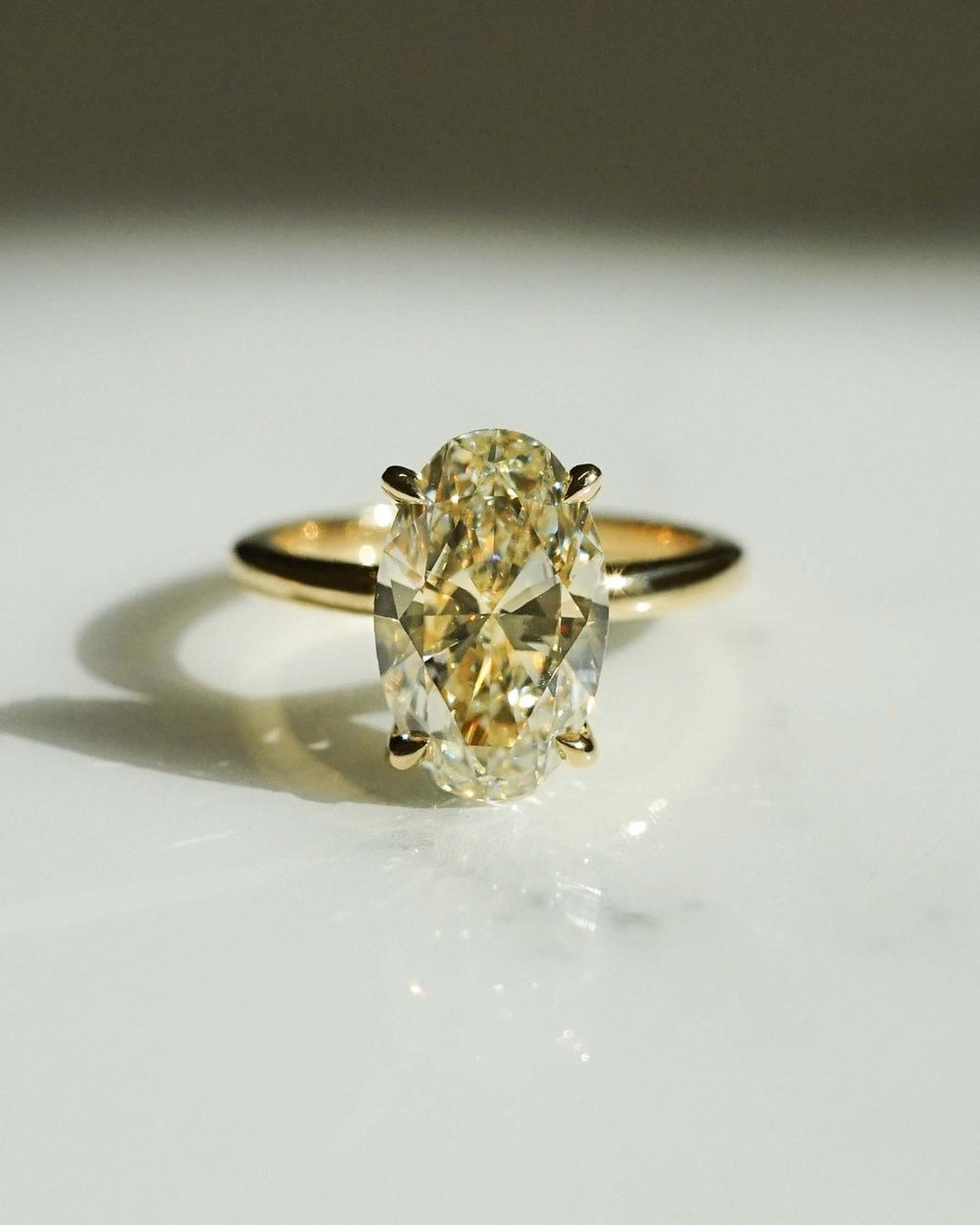 Oval Cut Labgrown Engagement Ring