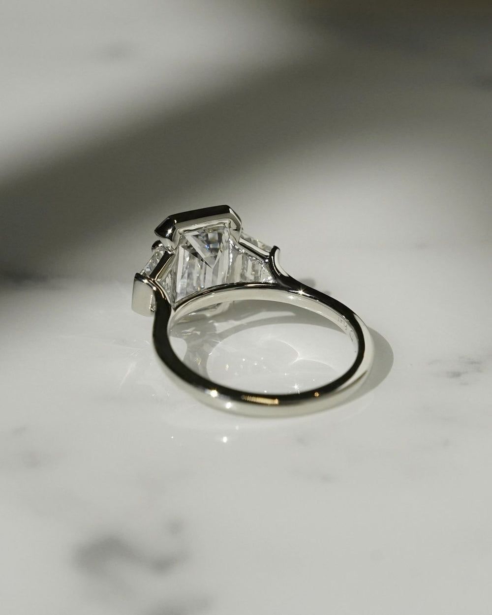 Emerald Cut Labgrown Engagement Ring