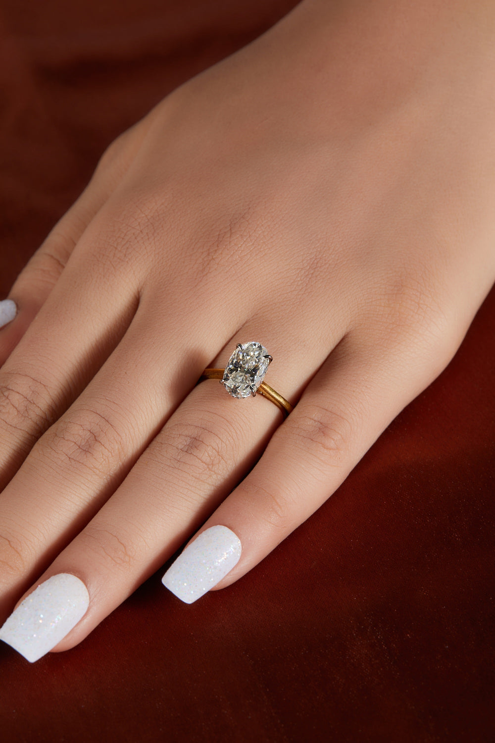 Oval Cut Labgrown Engagement Ring