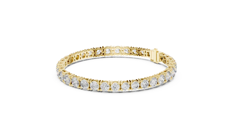 Classic Eternity Tennis Bracelet With Round Diamond