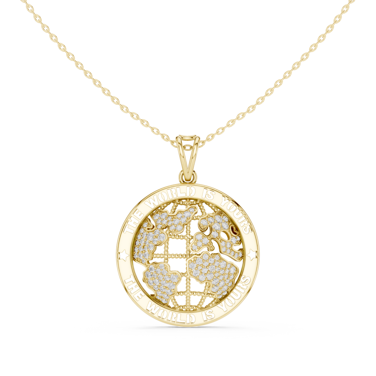 Symbolic World Disc Necklace