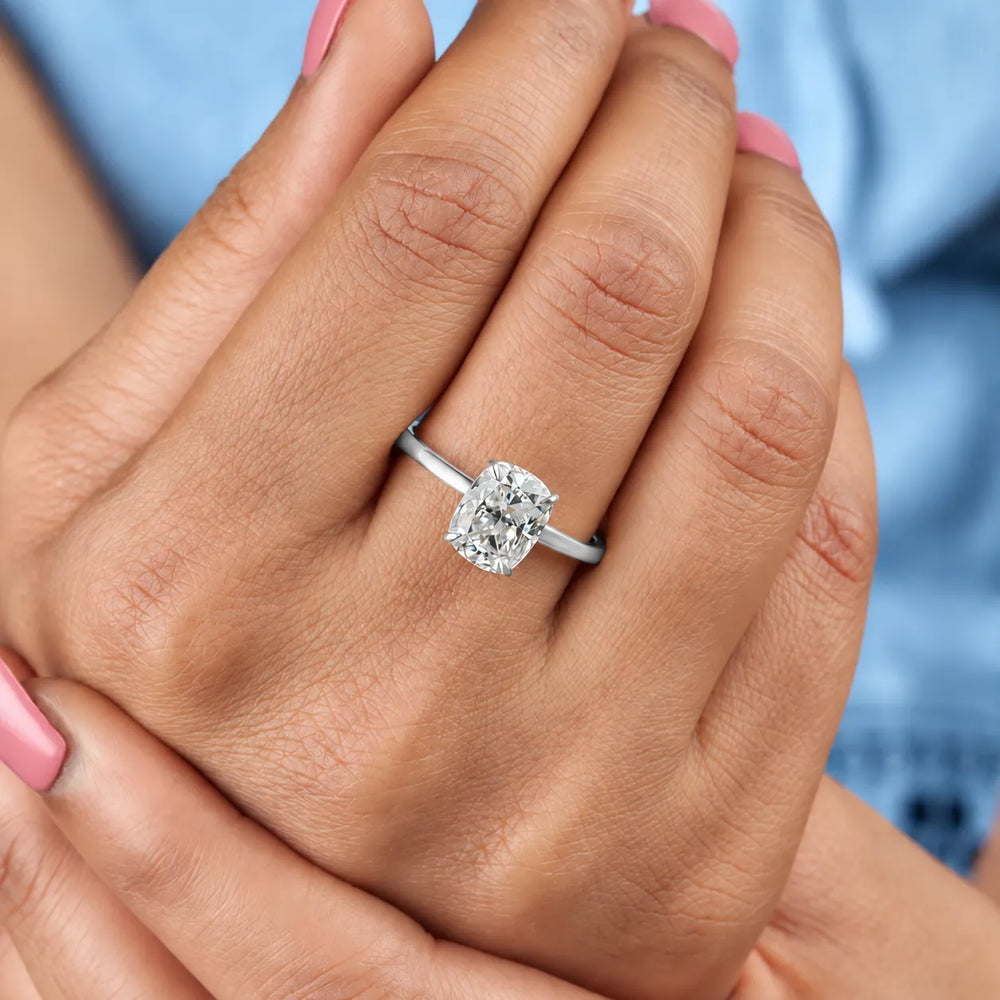 Cushion Cut Labgrown Ring