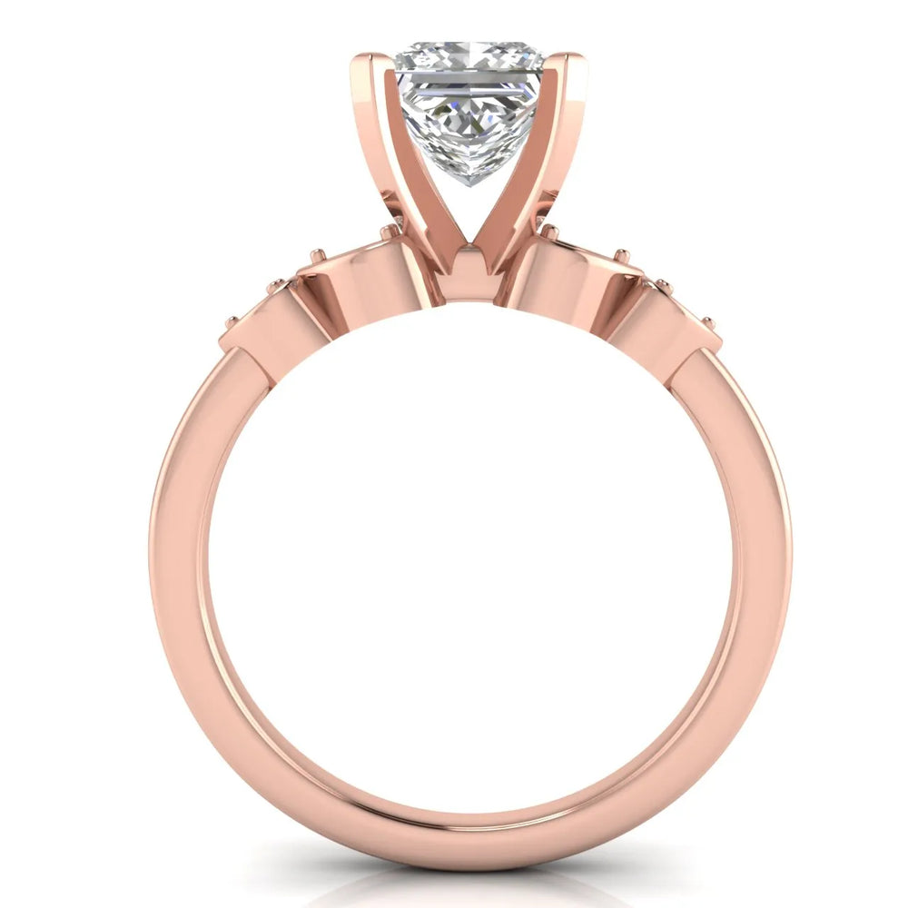 Classic Solitaire Ring with Vintage-Inspired Accent Details