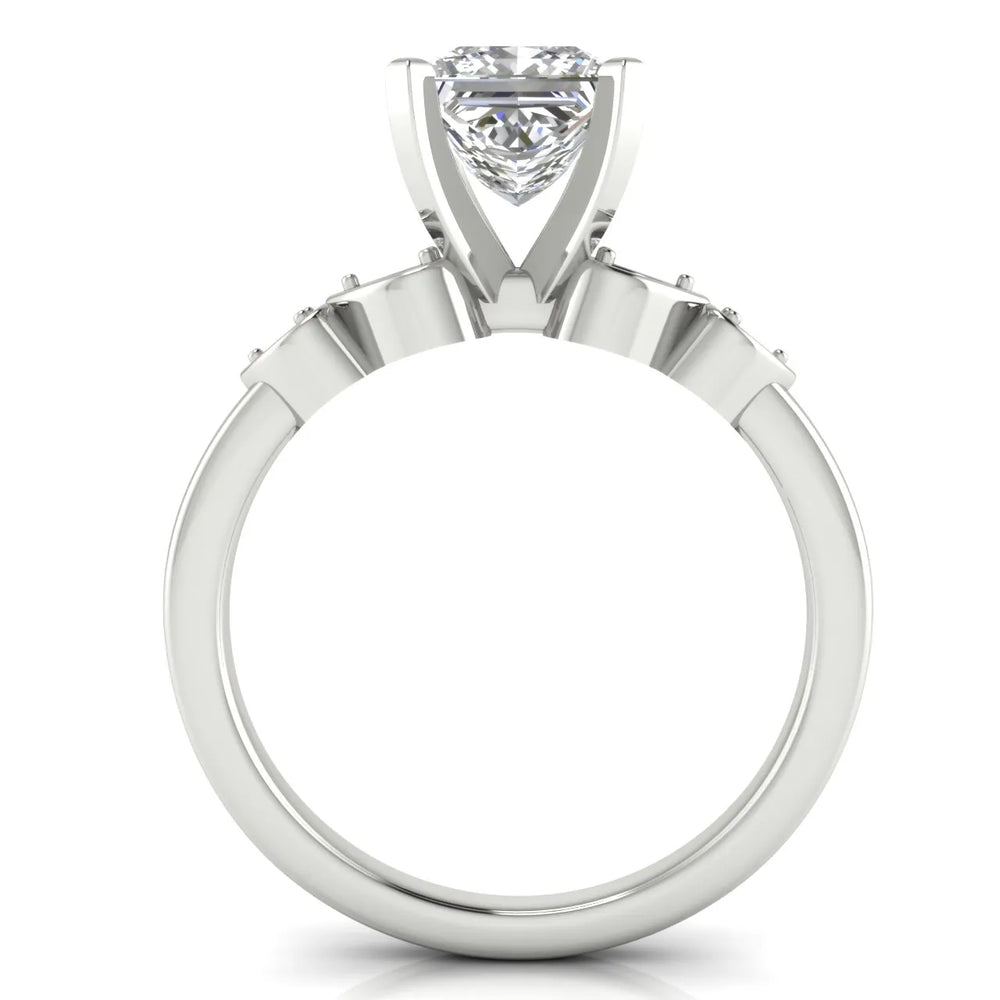 Classic Solitaire Ring with Vintage-Inspired Accent Details