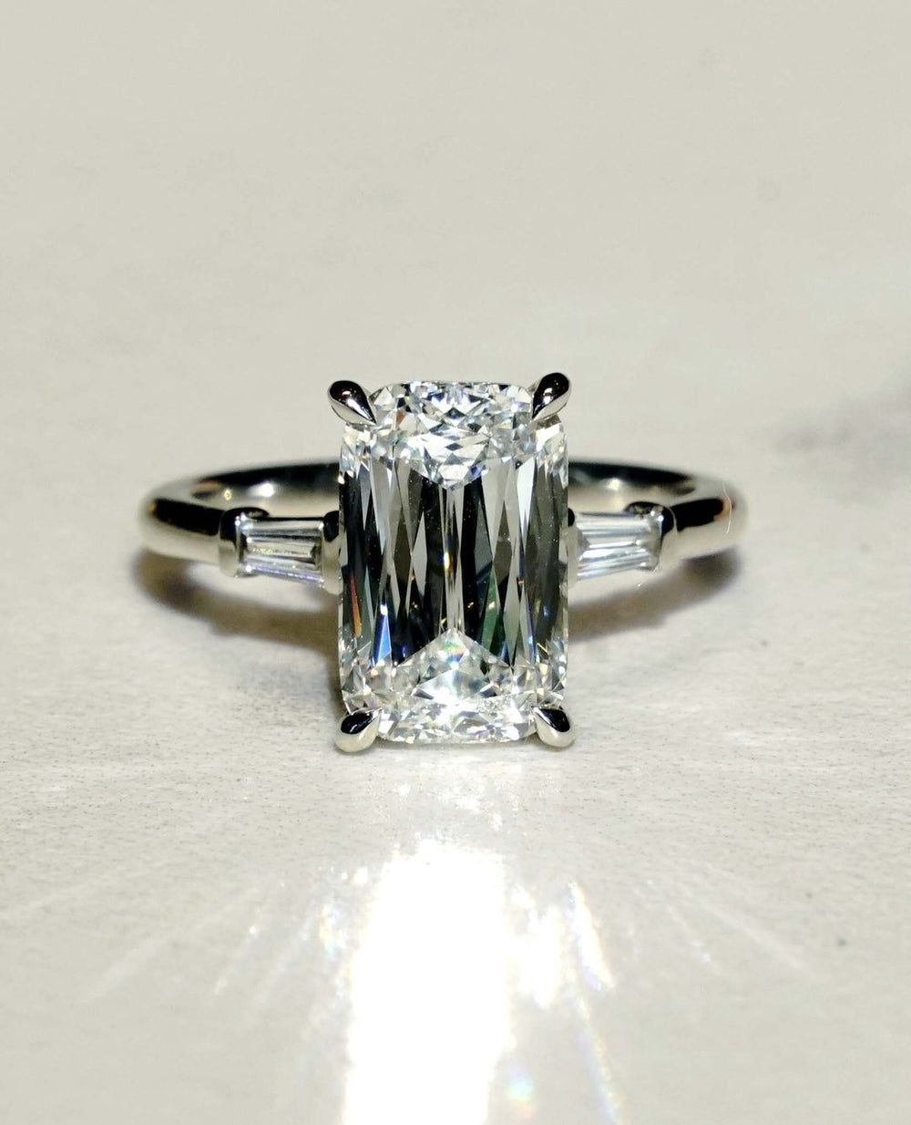 Criss Cut Labgrown Engagement Ring