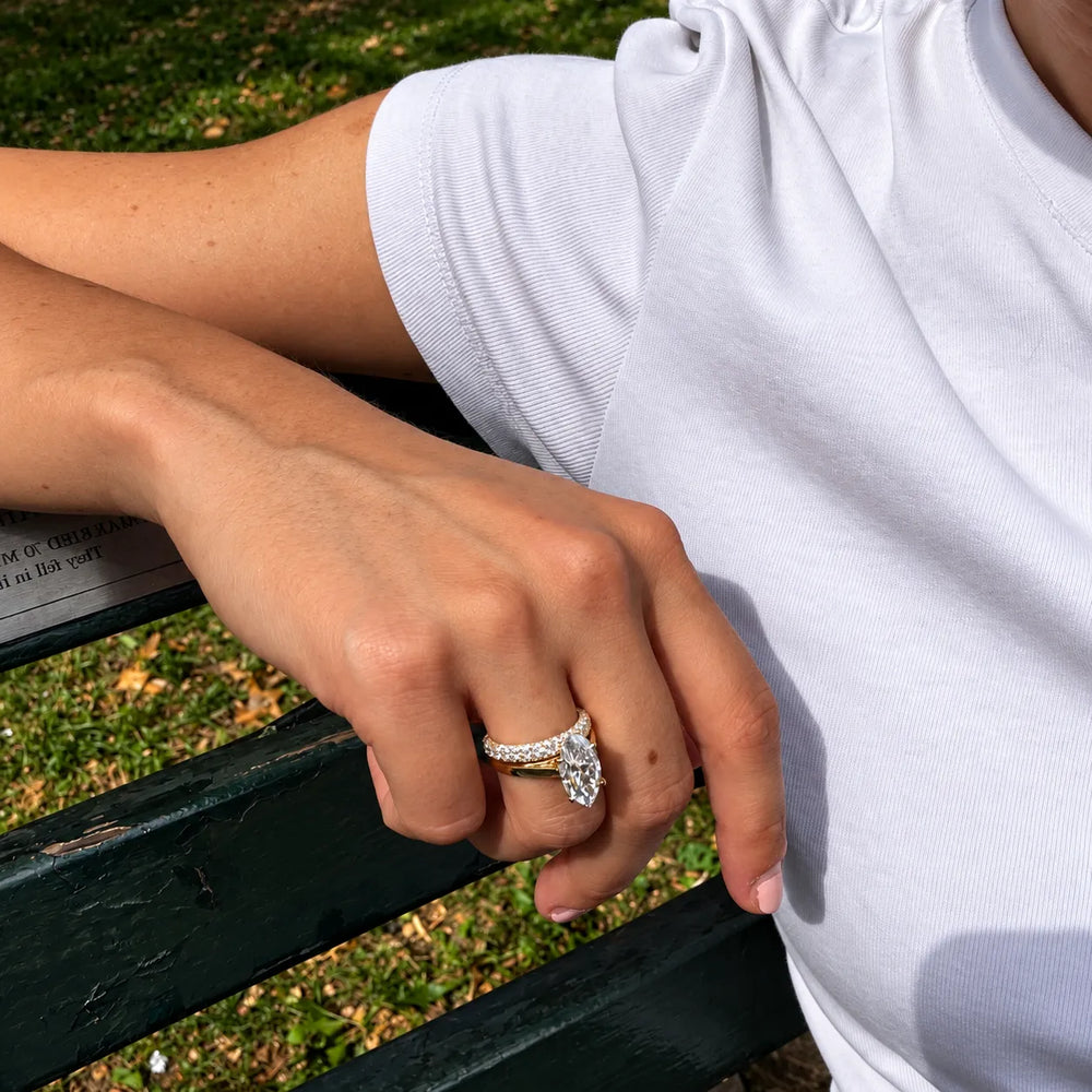 Isabella Bloom Solitaire Marquise Diamond Engagement Ring