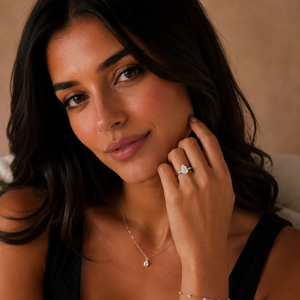 Isabella Bloom Solitaire Heart Diamond Engagement Ring