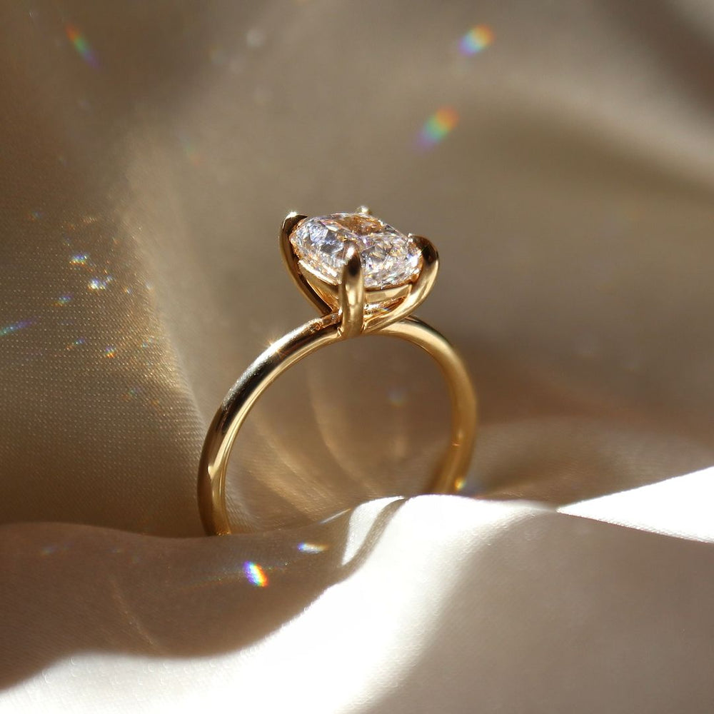Cushion Cut Labgrown Engagement Ring