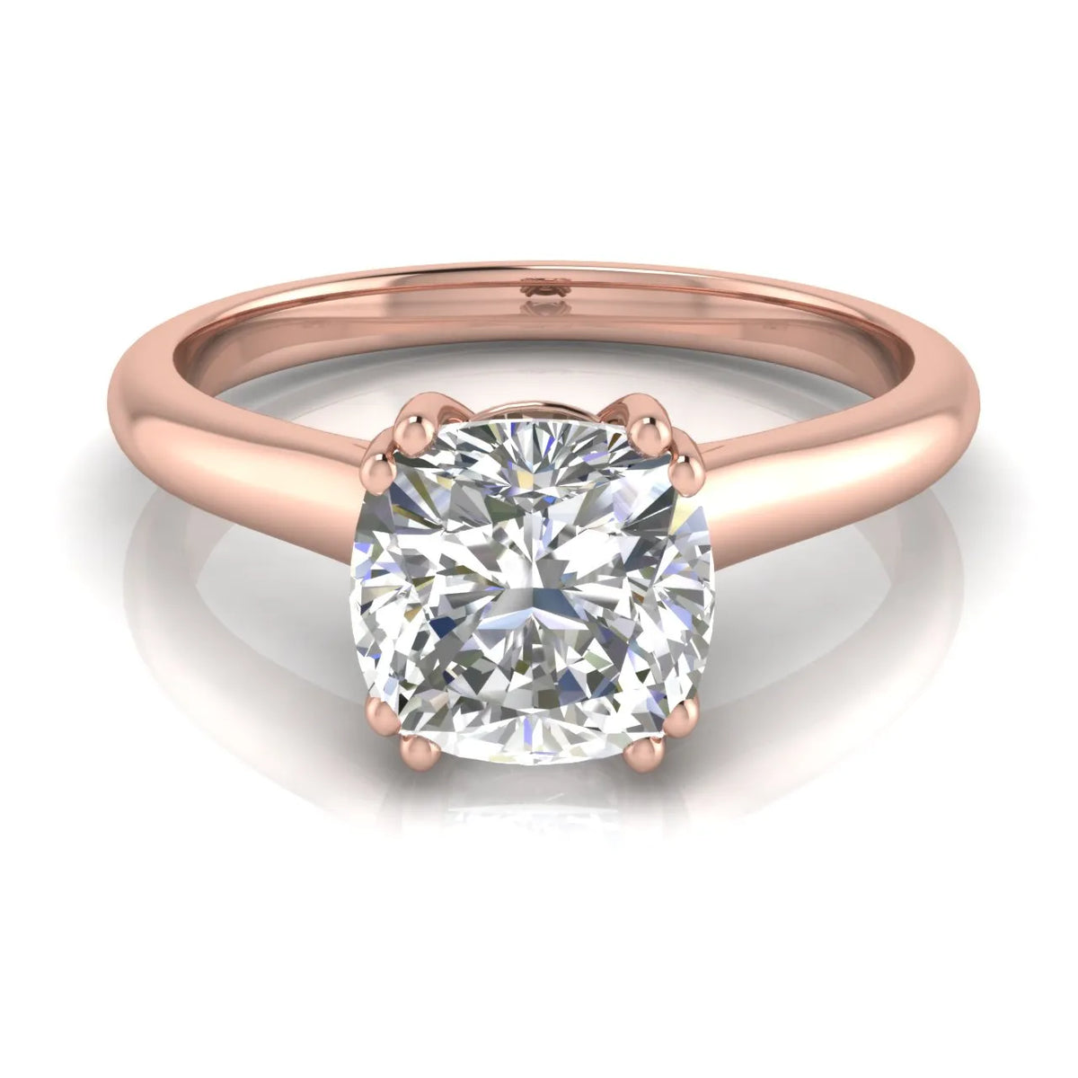 Elegant Solitaire Ring with Refined Prong Setting