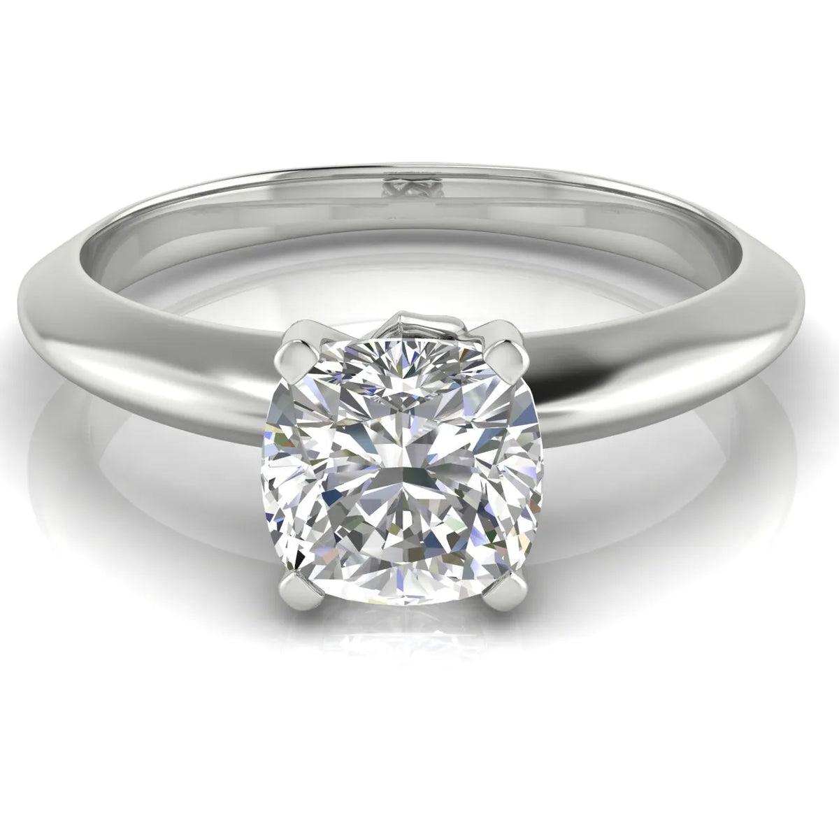 Romantic Solitaire Ring with Elegant Prong Setting