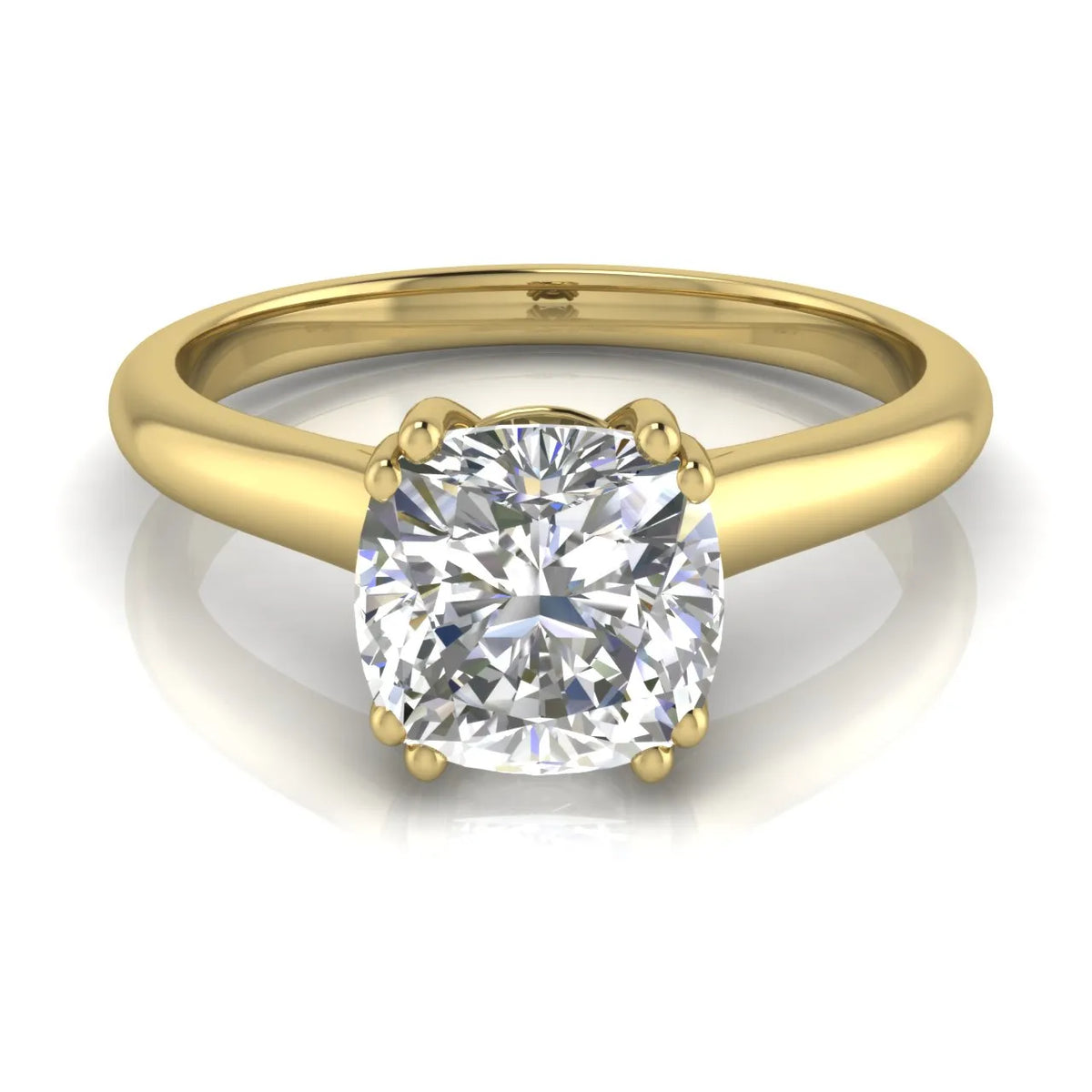 Elegant Solitaire Ring with Refined Prong Setting