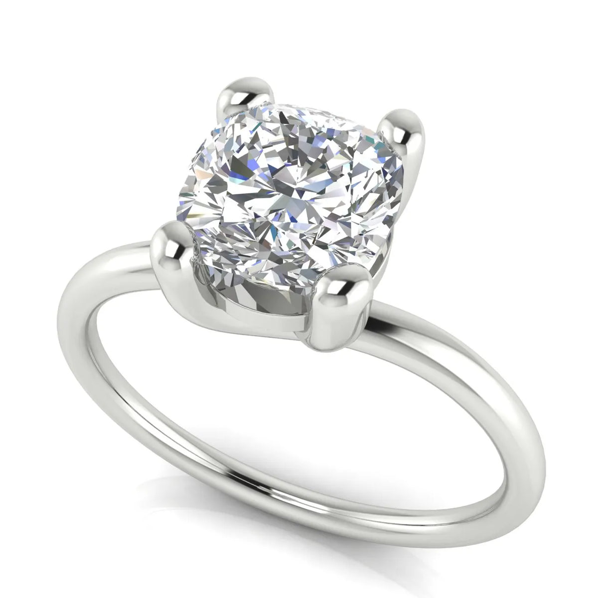 Romantic Solitaire Ring with Classic Setting