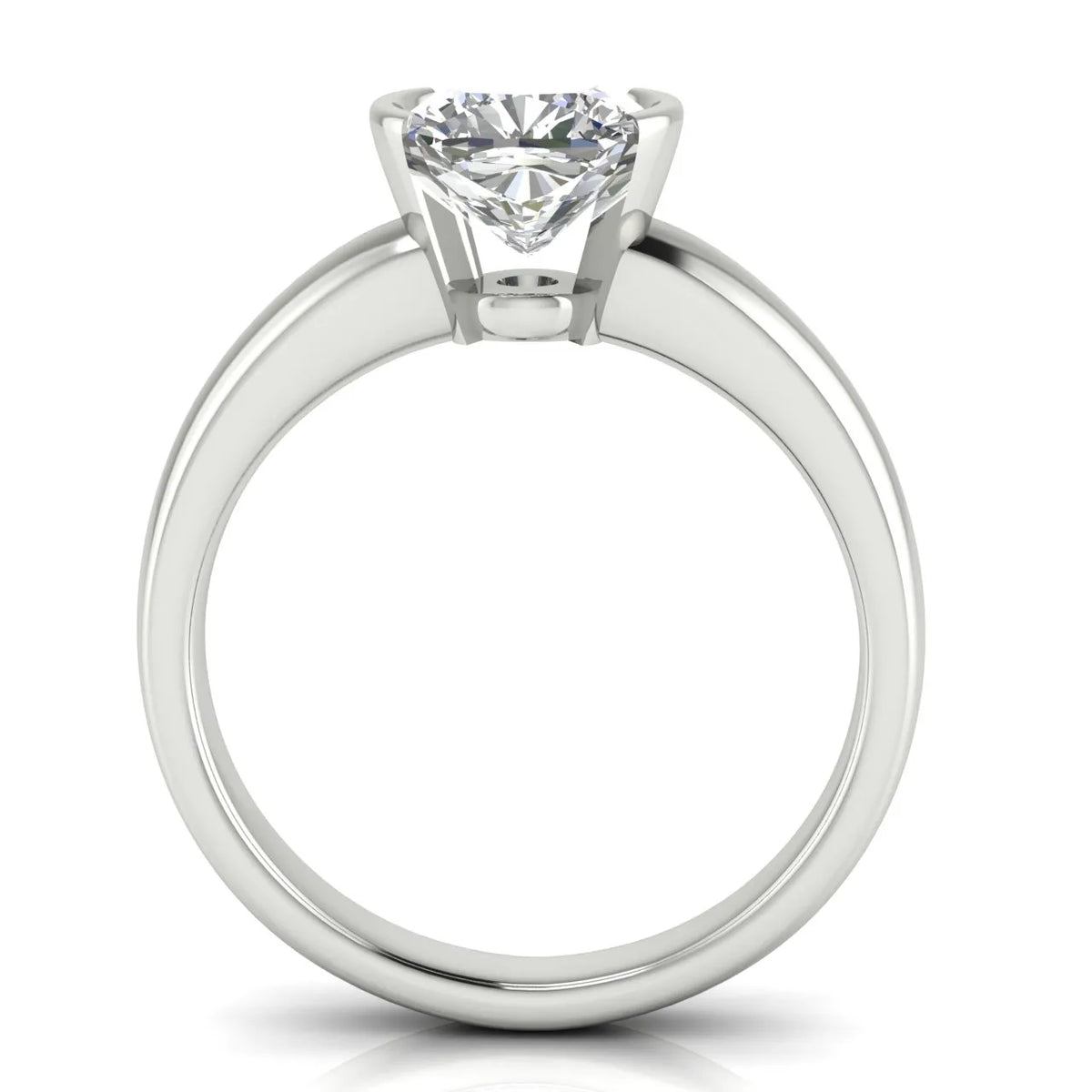 Modern Bezel-Inspired Solitaire Engagement Ring