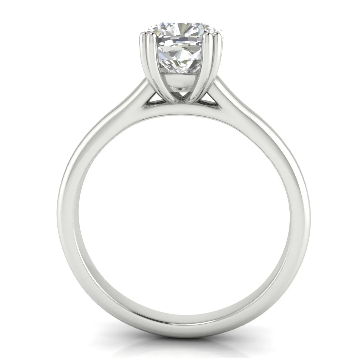 Elegant Solitaire Ring with Refined Prong Setting