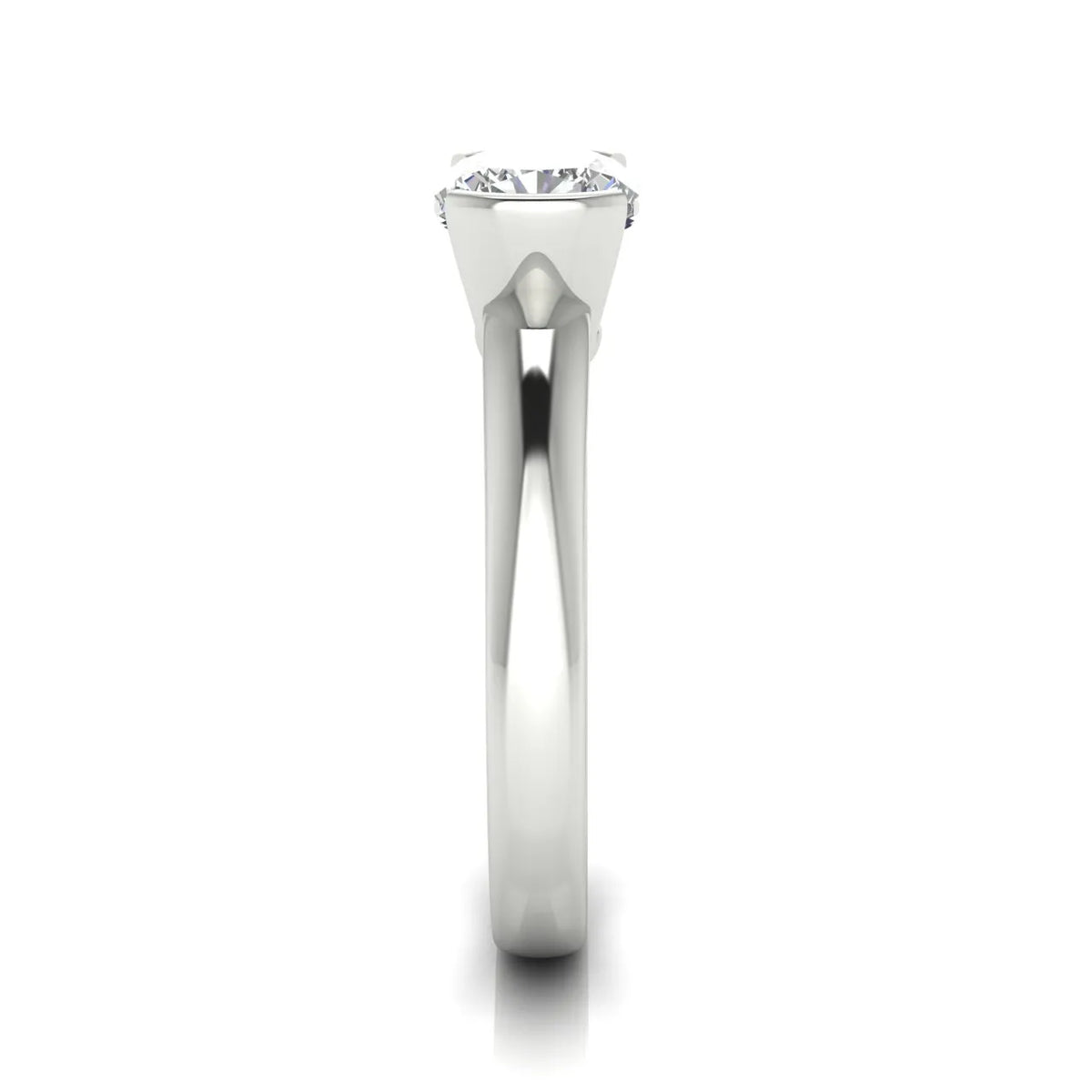 Modern Bezel-Inspired Solitaire Engagement Ring
