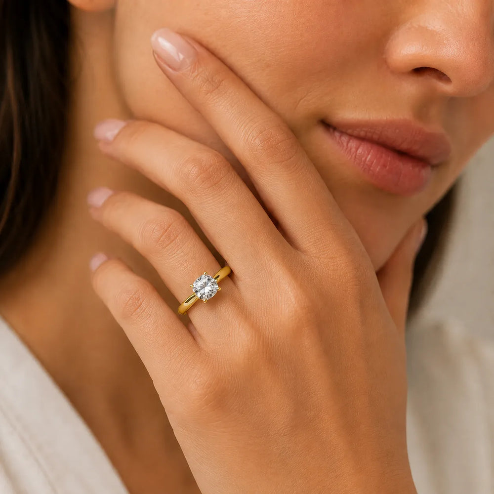 Classic Solitaire Ring with Elegant Center Stone