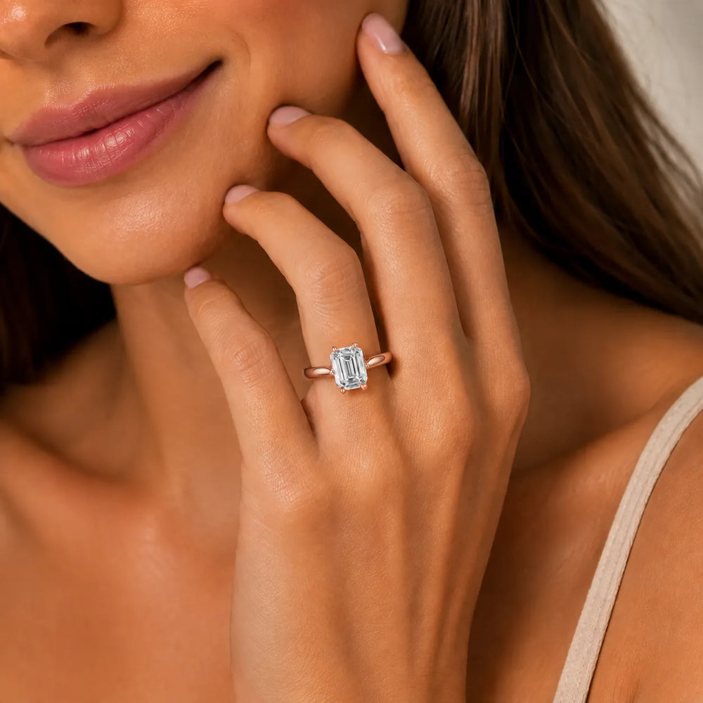 Classic Solitaire Ring with Elegant Center Stone