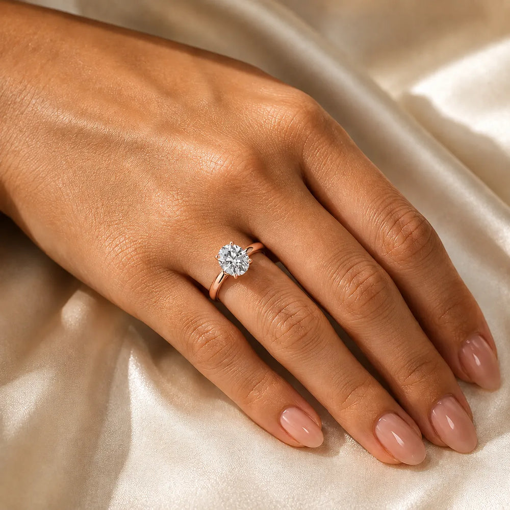Classic Solitaire Ring with Elegant Center Stone