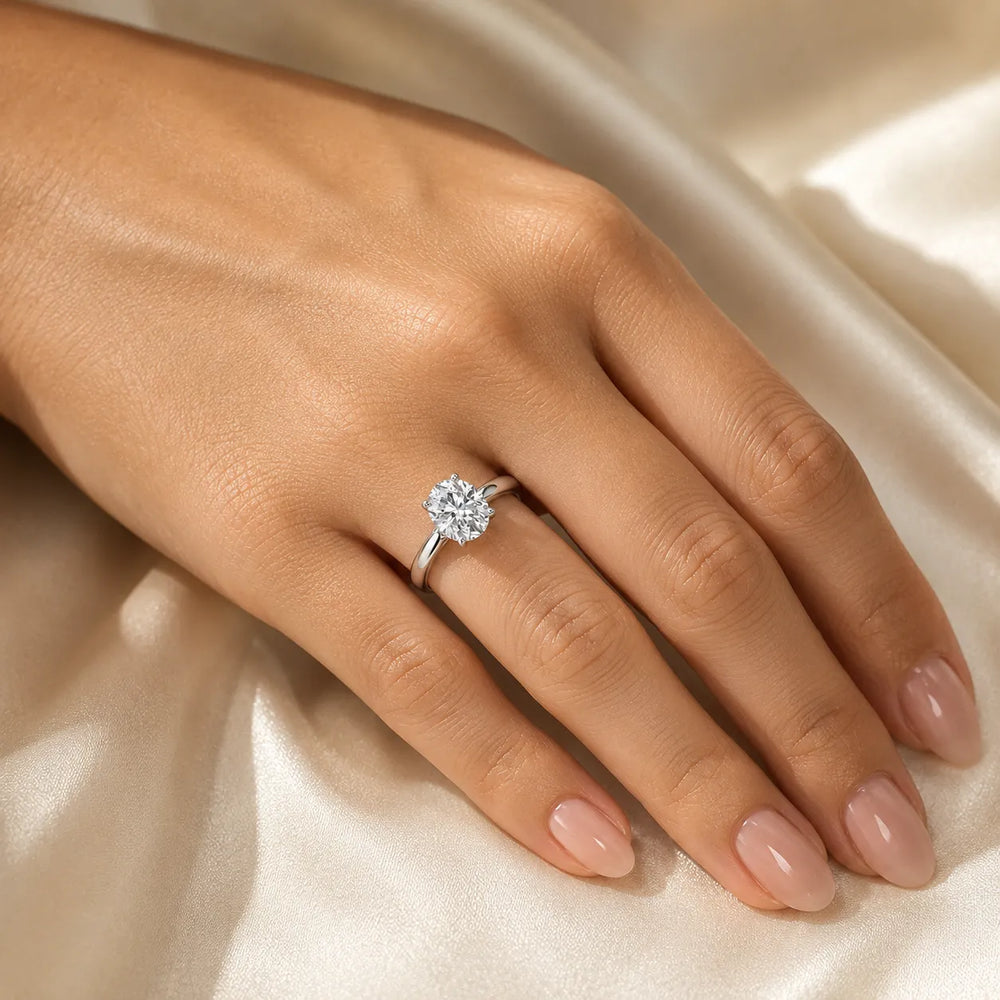 Classic Solitaire Ring with Elegant Center Stone
