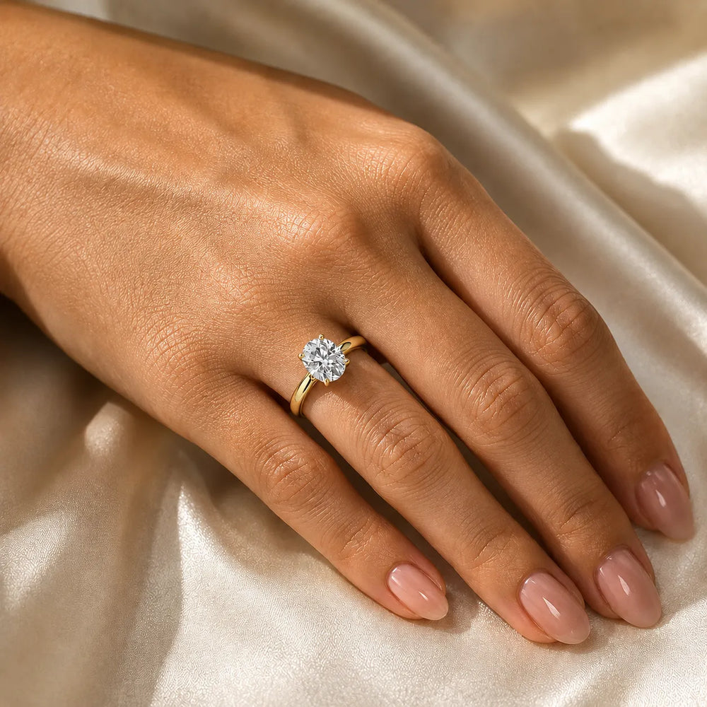 Classic Solitaire Ring with Elegant Center Stone