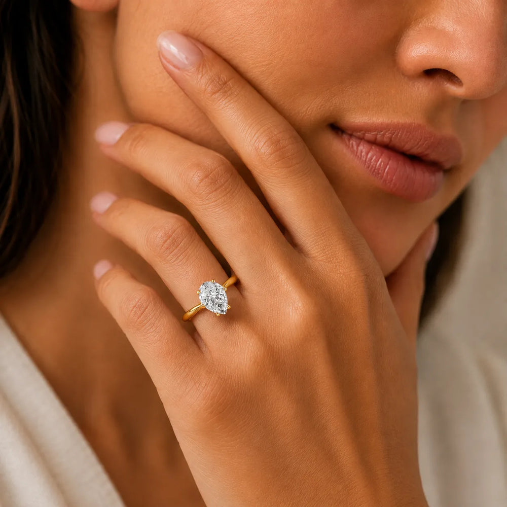 Classic Solitaire Ring with Elegant Center Stone