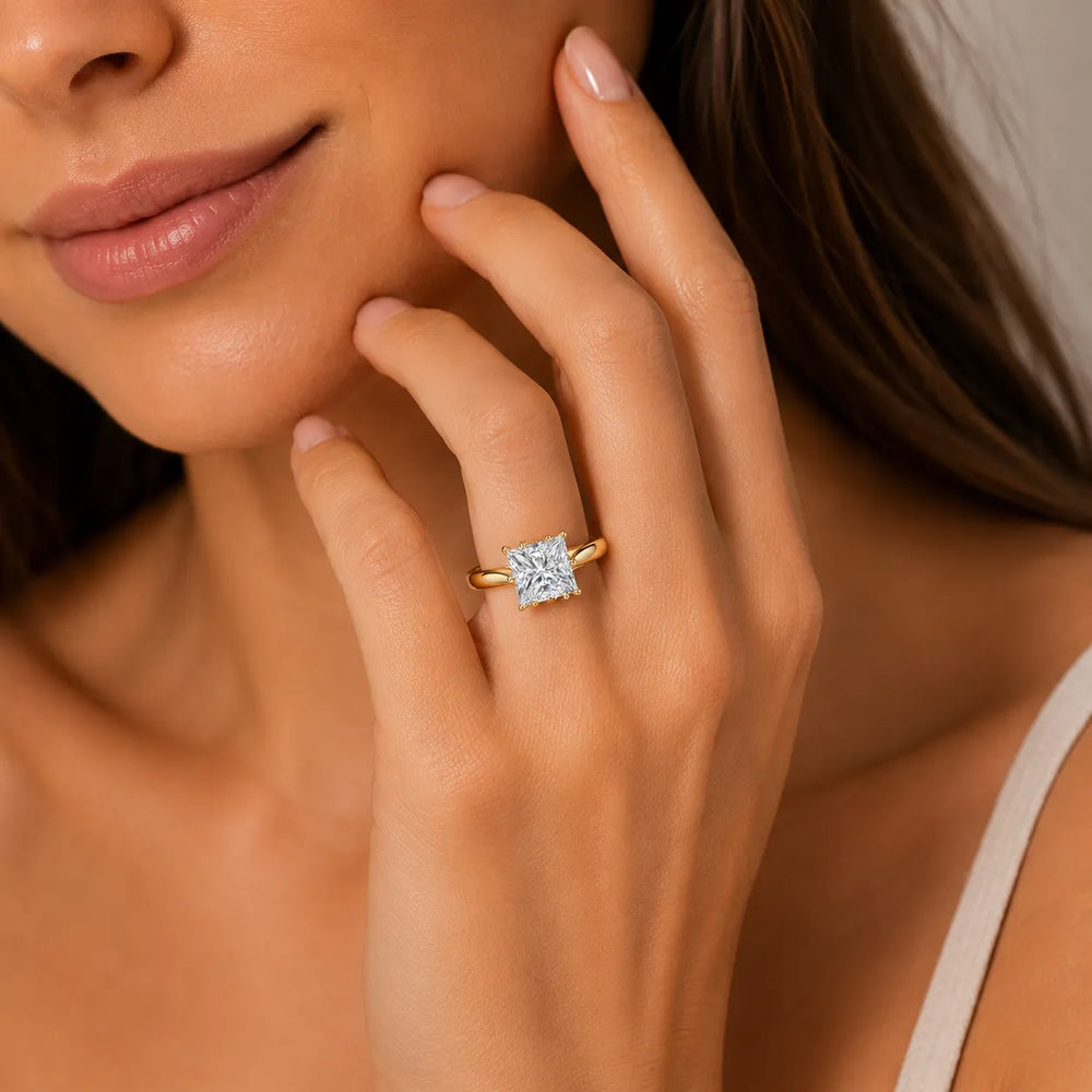 Classic Solitaire Ring with Elegant Center Stone