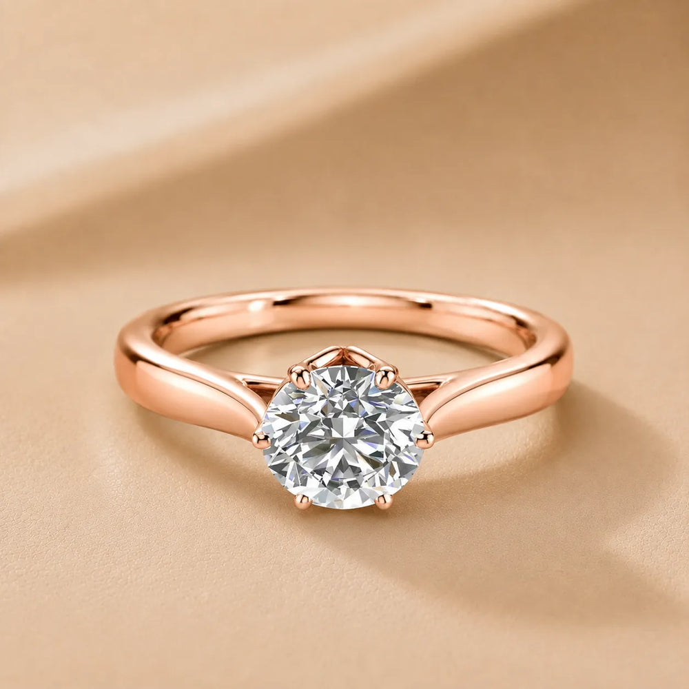 Classic Solitaire Ring with Elegant Center Stone