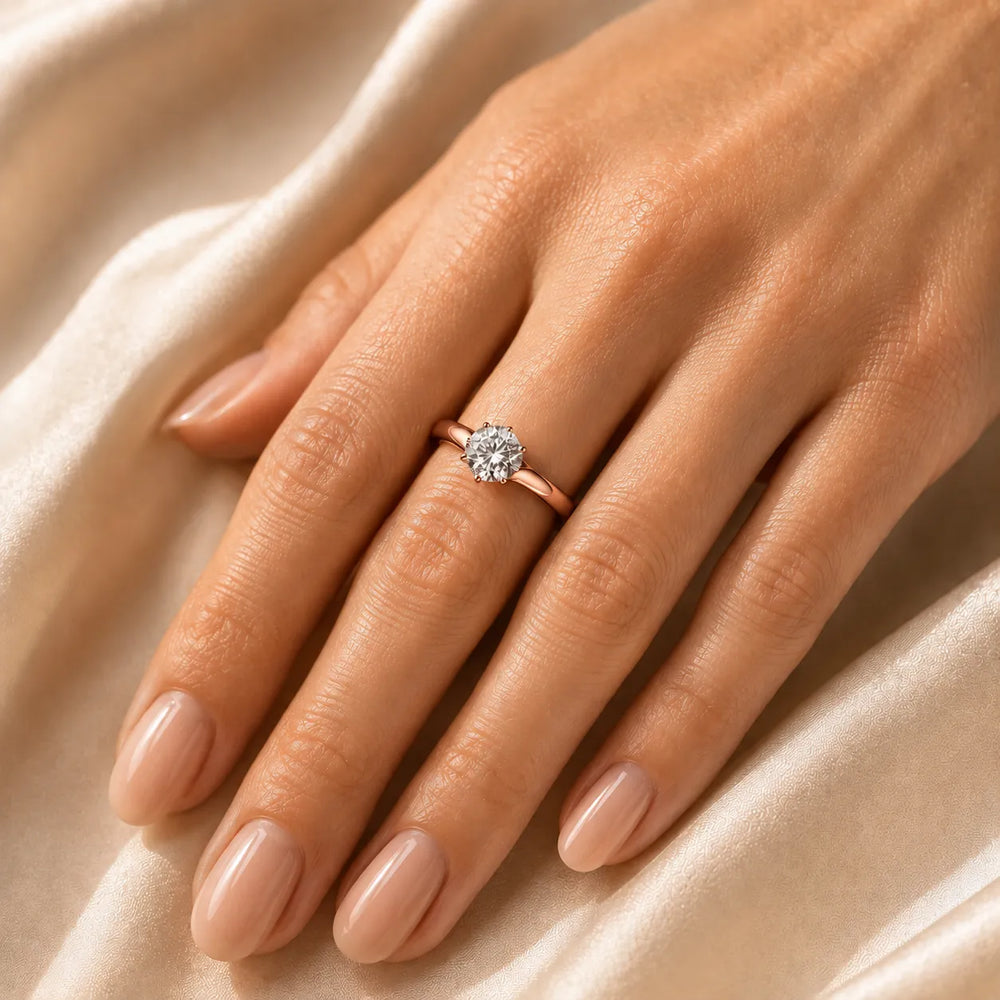 Classic Solitaire Ring with Elegant Center Stone