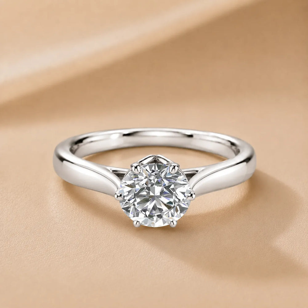 Classic Solitaire Ring with Elegant Center Stone