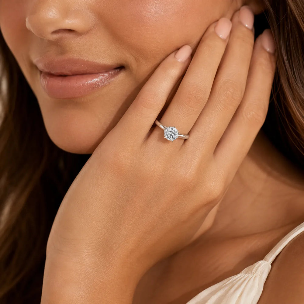 Classic Solitaire Ring with Elegant Center Stone
