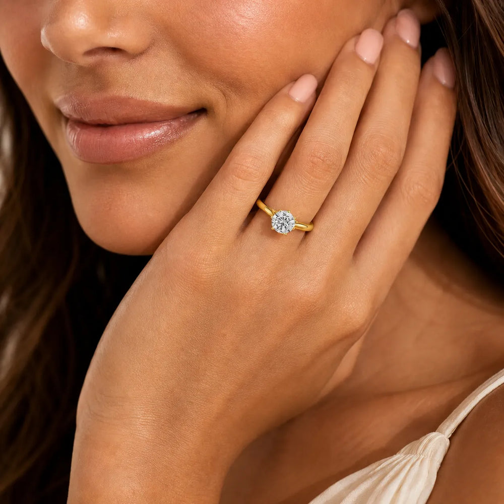Classic Solitaire Ring with Elegant Center Stone