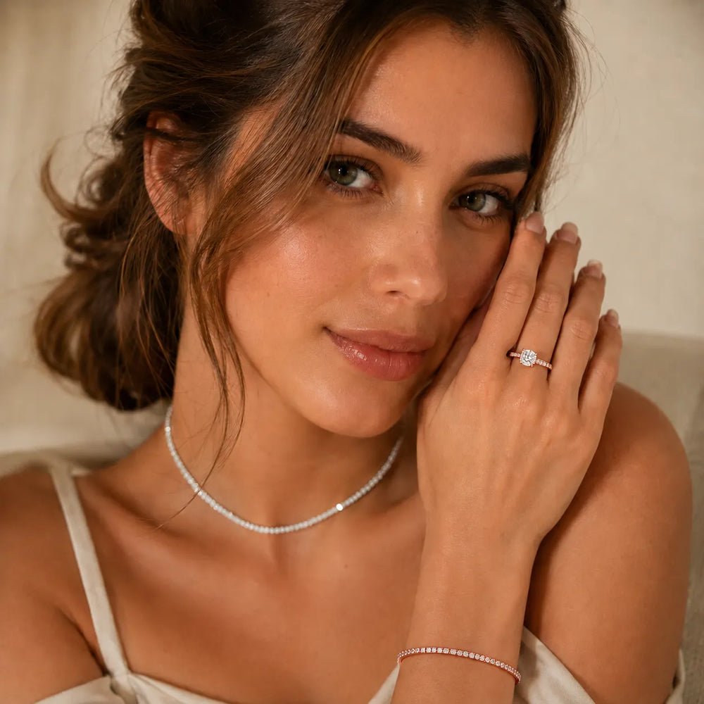 Classic Solitaire Ring with Channel-Set Accent Stones