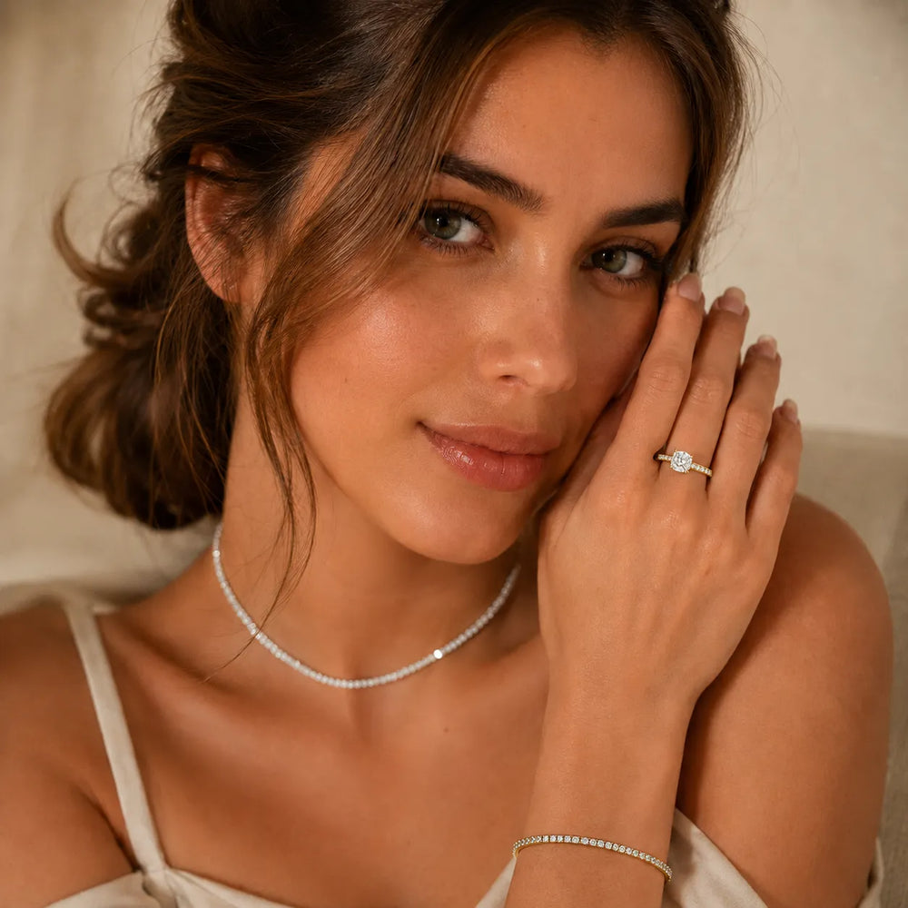 Classic Solitaire Ring with Channel-Set Accent Stones