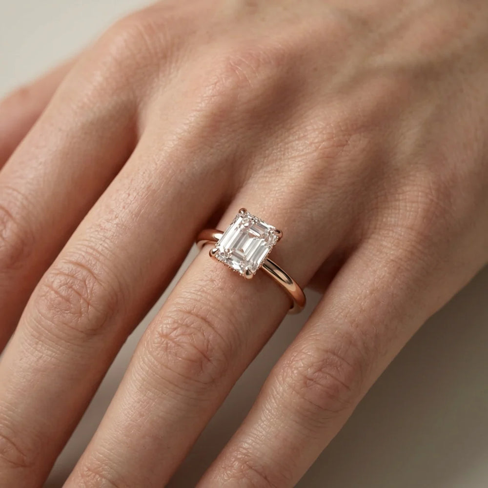 Charlotte Charm Solitaire Round Diamond Engagement Ring