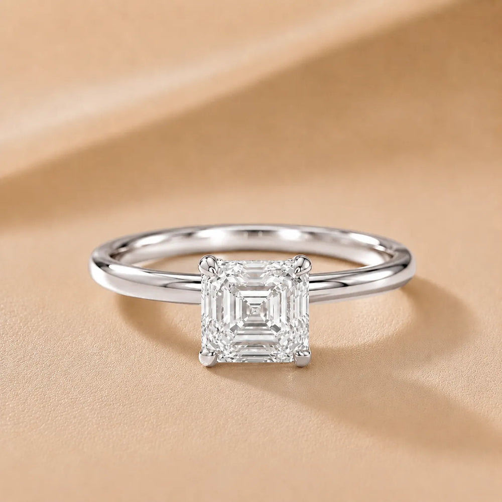 Charlotte Charm Solitaire Round Diamond Engagement Ring