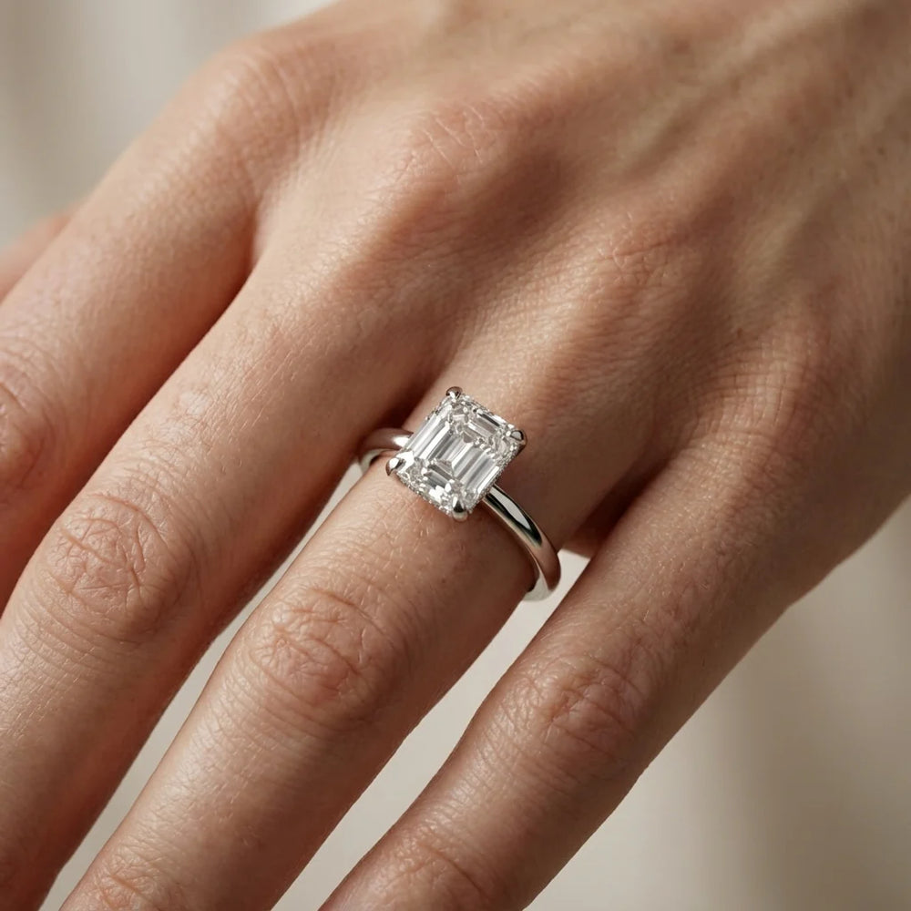 Charlotte Charm Solitaire Round Diamond Engagement Ring