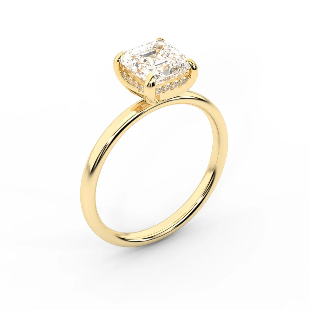 Charlotte Charm Solitaire Round Diamond Engagement Ring