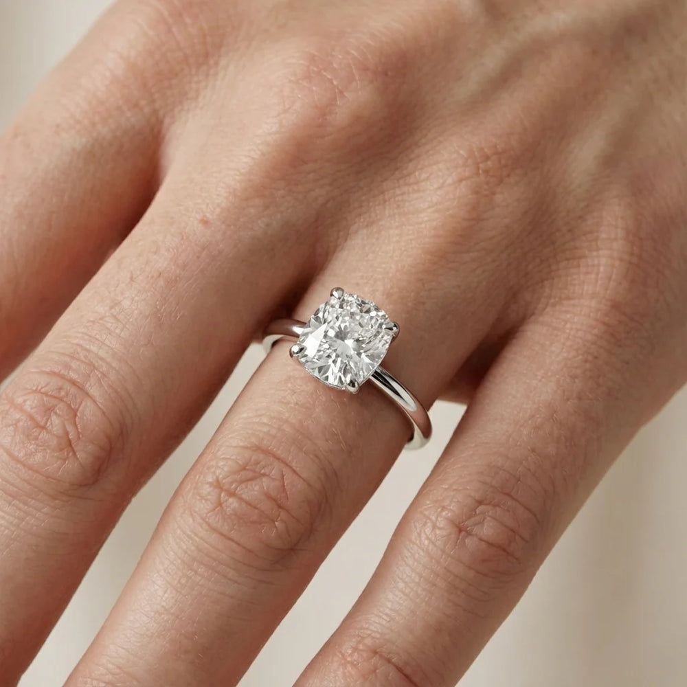 Charlotte Charm Solitaire Round Diamond Engagement Ring