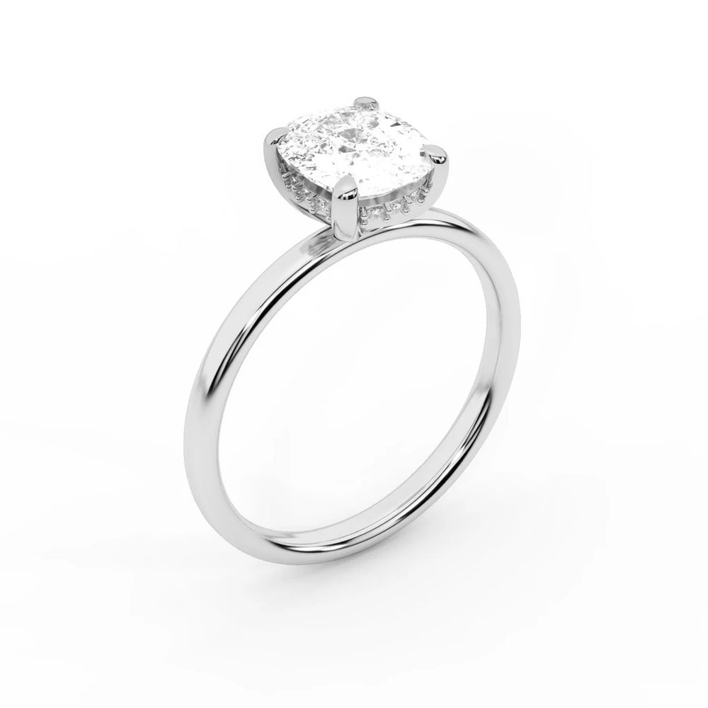 Charlotte Charm Solitaire Round Diamond Engagement Ring
