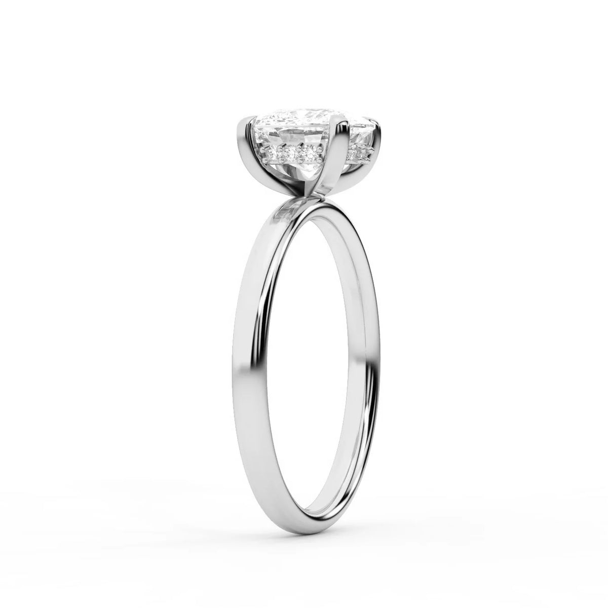 Charlotte Charm Solitaire Round Diamond Engagement Ring