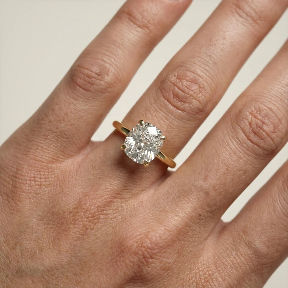 Charlotte Charm Solitaire Round Diamond Engagement Ring