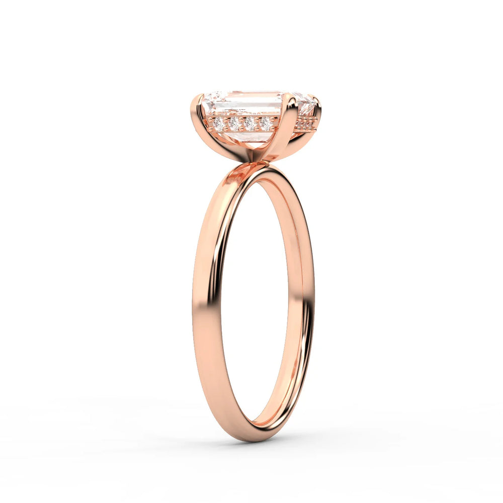 Charlotte Charm Solitaire Round Diamond Engagement Ring