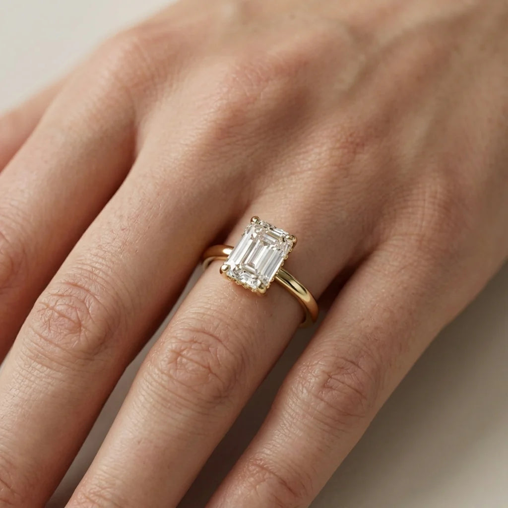 Charlotte Charm Solitaire Round Diamond Engagement Ring