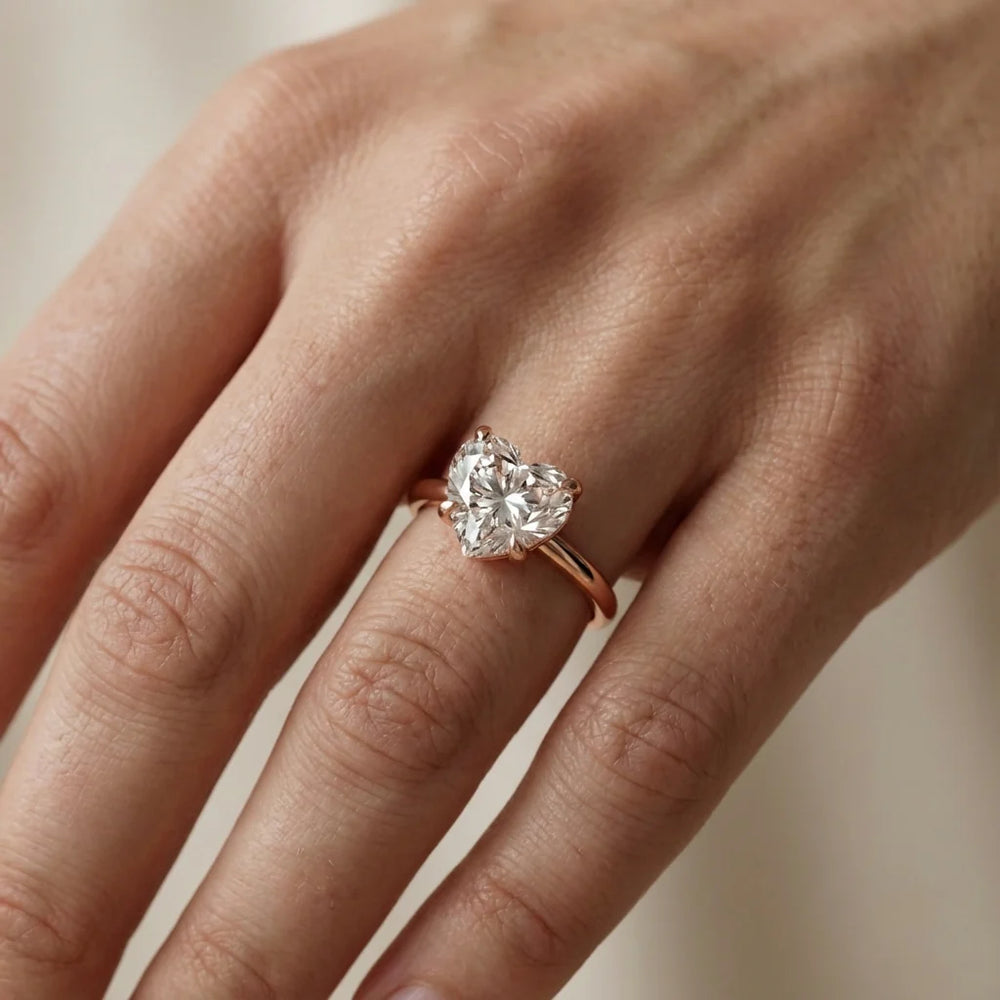 Charlotte Charm Solitaire Round Diamond Engagement Ring